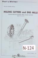 New England, Whitney Milling Machine Cutters & End Mills Manual Year (1957)